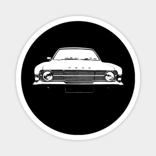 Ford Cortina MkIII 1970s classic car monoblock white Magnet